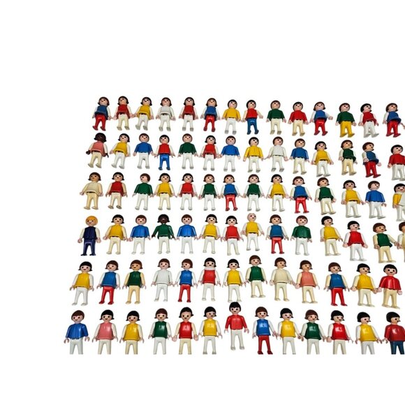 VTG 1981 Playmobil Geobra Children Kids People Figures Lot of 157 Pieces 1980s - Picture 2 of 6